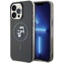 Karl Lagerfeld Karl Lagerfeld KLHMP15XHGKCNOK iPhone 15 Pro Max 6.7" czarny/black hardcase Karl&Choupette Glitter MagSafe