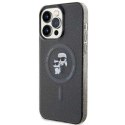 Karl Lagerfeld Karl Lagerfeld KLHMP15XHGKCNOK iPhone 15 Pro Max 6.7" czarny/black hardcase Karl&Choupette Glitter MagSafe