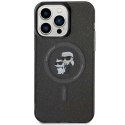 Karl Lagerfeld Karl Lagerfeld KLHMP15XHGKCNOK iPhone 15 Pro Max 6.7" czarny/black hardcase Karl&Choupette Glitter MagSafe