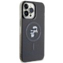Karl Lagerfeld Karl Lagerfeld KLHMP15XHGKCNOK iPhone 15 Pro Max 6.7" czarny/black hardcase Karl&Choupette Glitter MagSafe