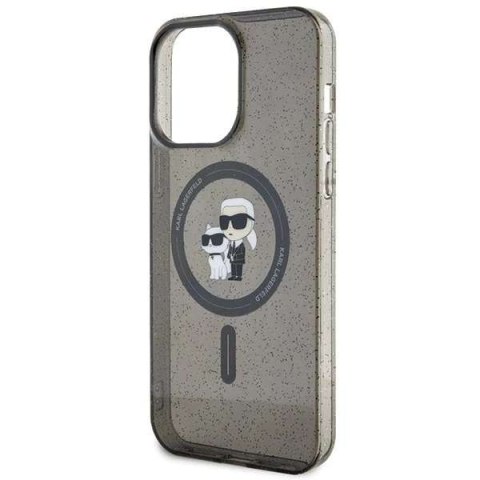 Karl Lagerfeld Karl Lagerfeld KLHMP15XHGKCNOK iPhone 15 Pro Max 6.7" czarny/black hardcase Karl&Choupette Glitter MagSafe Karl Lagerfeld Karl Lagerfeld KLHMP15XHGKCNOK iPhone 15 Pro Max 6.7" czarny/black hardcase Karl&Choupette Glitter MagSafe