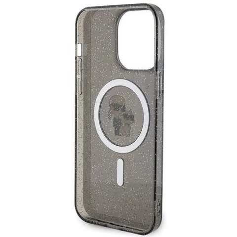 Karl Lagerfeld Karl Lagerfeld KLHMP15XHGKCNOK iPhone 15 Pro Max 6.7" czarny/black hardcase Karl&Choupette Glitter MagSafe Karl Lagerfeld Karl Lagerfeld KLHMP15XHGKCNOK iPhone 15 Pro Max 6.7" czarny/black hardcase Karl&Choupette Glitter MagSafe