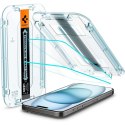 Spigen 2x Szkło hartowane do iPhone 15 / 16 Spigen Glas.TR "EZ FIT" Clear