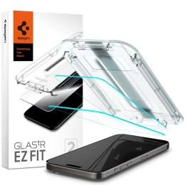 Spigen 2x Szkło hartowane do iPhone 15 Pro Spigen Glas.TR 