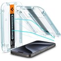 Spigen 2x Szkło hartowane do iPhone 15 Pro Spigen Glas.TR "EZ FIT" Clear