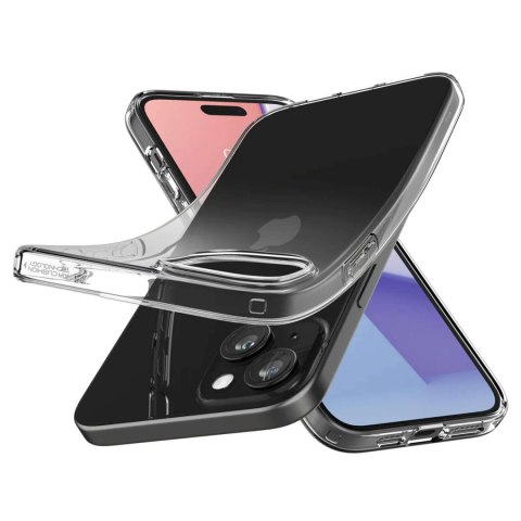 Spigen Etui do iPhone 15 Plus Spigen Liquid Crystal Case obudowa ochronna na telefon przezroczyste Clear Spigen Etui do iPhone 15 Plus Spigen Liquid Crystal Case obudowa ochronna na telefon przezroczyste Clear