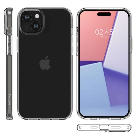 Spigen Etui do iPhone 15 Plus Spigen Liquid Crystal Case obudowa ochronna na telefon przezroczyste Clear Spigen Etui do iPhone 15 Plus Spigen Liquid Crystal Case obudowa ochronna na telefon przezroczyste Clear