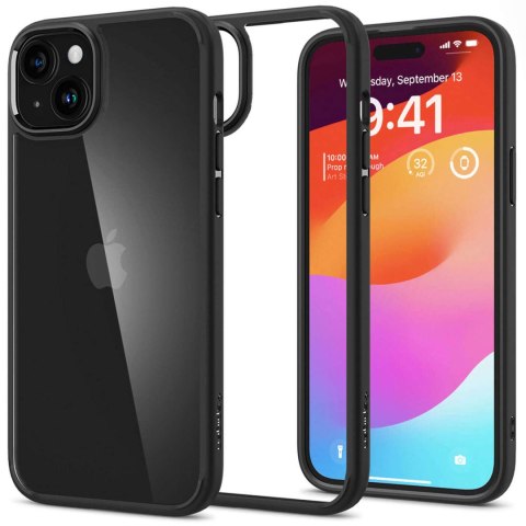 Spigen Etui do iPhone 15 Plus Spigen Ultra Hybrid Case obudowa plecki czarne Matte Black Spigen Etui do iPhone 15 Plus Spigen Ultra Hybrid Case obudowa plecki czarne Matte Black