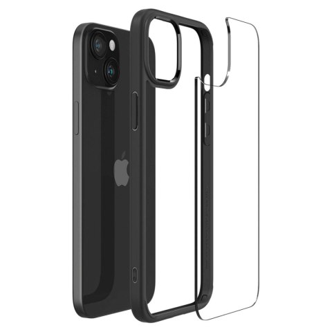 Spigen Etui do iPhone 15 Plus Spigen Ultra Hybrid Case obudowa plecki czarne Matte Black Spigen Etui do iPhone 15 Plus Spigen Ultra Hybrid Case obudowa plecki czarne Matte Black