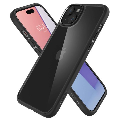 Spigen Etui do iPhone 15 Plus Spigen Ultra Hybrid Case obudowa plecki czarne Matte Black Spigen Etui do iPhone 15 Plus Spigen Ultra Hybrid Case obudowa plecki czarne Matte Black