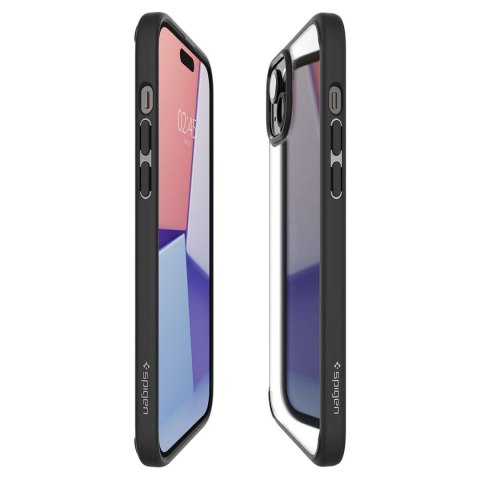 Spigen Etui do iPhone 15 Plus Spigen Ultra Hybrid Case obudowa plecki czarne Matte Black Spigen Etui do iPhone 15 Plus Spigen Ultra Hybrid Case obudowa plecki czarne Matte Black
