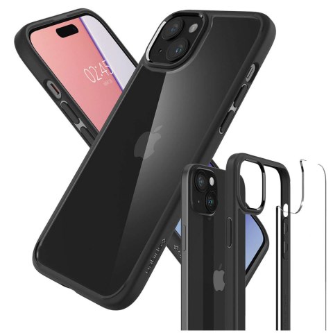 Spigen Etui do iPhone 15 Plus Spigen Ultra Hybrid Case obudowa plecki czarne Matte Black Spigen Etui do iPhone 15 Plus Spigen Ultra Hybrid Case obudowa plecki czarne Matte Black