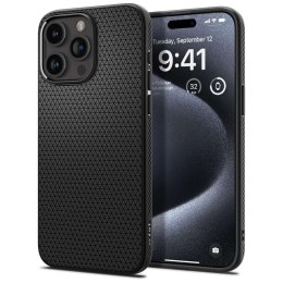Spigen Etui do iPhone 15 Pro Max Spigen Liquid Air Case obudowa plecki ochronne Matte Black