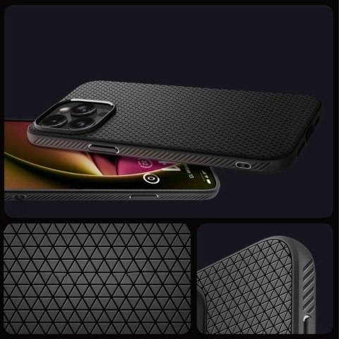 Spigen Etui do iPhone 15 Pro Max Spigen Liquid Air Case obudowa plecki ochronne Matte Black Spigen Etui do iPhone 15 Pro Max Spigen Liquid Air Case obudowa plecki ochronne Matte Black