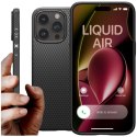 Spigen Etui do iPhone 15 Pro Max Spigen Liquid Air Case obudowa plecki ochronne Matte Black