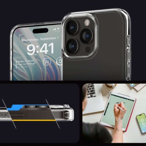 Spigen Etui do iPhone 15 Pro Max Spigen Ultra Hybrid Case obudowa plecki Crystal Clear Spigen Etui do iPhone 15 Pro Max Spigen Ultra Hybrid Case obudowa plecki Crystal Clear