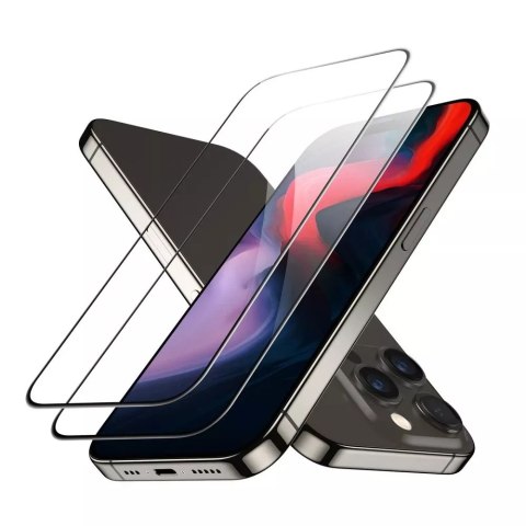 ESR Szkło hartowane ESR Tempered Glass 2-Pack do Apple iPhone 15 Pro Black ESR Szkło hartowane ESR Tempered Glass 2-Pack do Apple iPhone 15 Pro Black