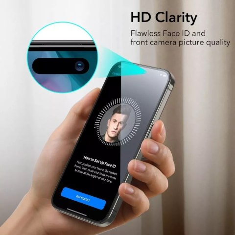 ESR Szkło hartowane ESR Tempered Glass 2-Pack do Apple iPhone 15 Pro Black ESR Szkło hartowane ESR Tempered Glass 2-Pack do Apple iPhone 15 Pro Black