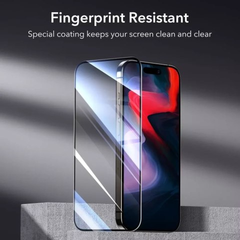 ESR Szkło hartowane ESR Tempered Glass 2-Pack do Apple iPhone 15 Pro Black ESR Szkło hartowane ESR Tempered Glass 2-Pack do Apple iPhone 15 Pro Black