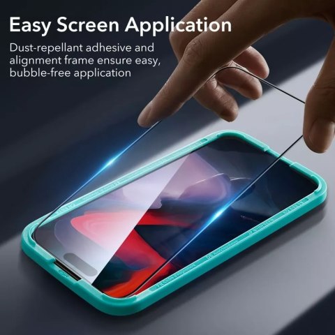 ESR Szkło hartowane ESR Tempered Glass 2-Pack do Apple iPhone 15 Pro Black ESR Szkło hartowane ESR Tempered Glass 2-Pack do Apple iPhone 15 Pro Black