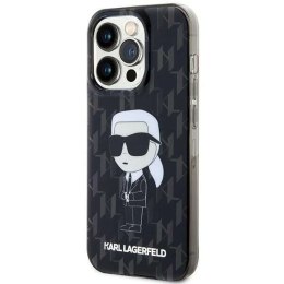 Karl Lagerfeld Oryginalne Etui KARL LAGERFELD Hardcase KLHCP15LHNKMKLK do iPhone 15 PRO (Ikonik Monogram / czarny)