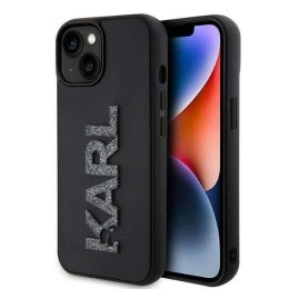 Karl Lagerfeld Oryginalne Etui KARL LAGERFELD Hardcase KLHCP15M3DMBKCK do iPhone 15 PLUS (3D Logo Glitter / czarny)