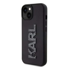 Karl Lagerfeld Oryginalne Etui KARL LAGERFELD Hardcase KLHCP15M3DMBKCK do iPhone 15 PLUS (3D Logo Glitter / czarny)
