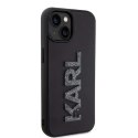 Karl Lagerfeld Oryginalne Etui KARL LAGERFELD Hardcase KLHCP15M3DMBKCK do iPhone 15 PLUS (3D Logo Glitter / czarny)
