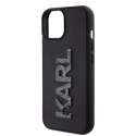 Karl Lagerfeld Oryginalne Etui KARL LAGERFELD Hardcase KLHCP15M3DMBKCK do iPhone 15 PLUS (3D Logo Glitter / czarny)