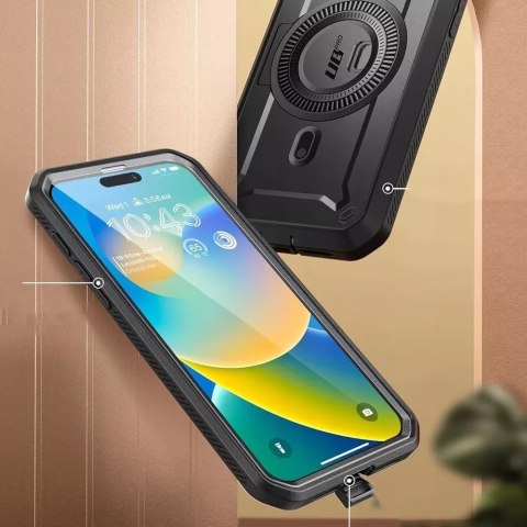 SUPCASE Etui Supcase UB Pro Mag do MagSafe do iPhone 15 Pro black SUPCASE Etui Supcase UB Pro Mag do MagSafe do iPhone 15 Pro black
