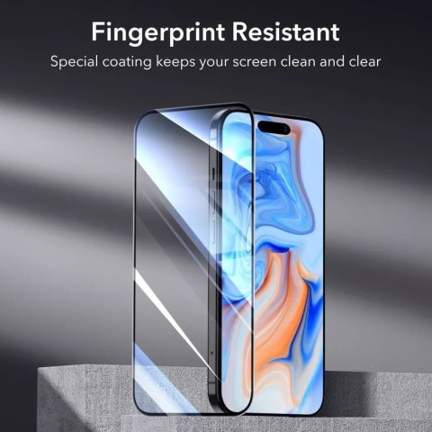 ESR Szkło hartowane ESR Tempered Glass 2-Pack do Apple iPhone 15 / 16 Black ESR Szkło hartowane ESR Tempered Glass 2-Pack do Apple iPhone 15 / 16 Black