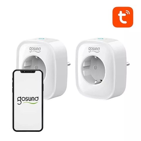 GOSUND Inteligentne gniazdko WiFi Gosund SP1, 2 sztuki (dwupak), Tuya GOSUND Inteligentne gniazdko WiFi Gosund SP1, 2 sztuki (dwupak), Tuya