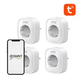 GOSUND Inteligentne gniazdko WiFi Gosund SP1, 4 sztuki (czteropak) Tuya