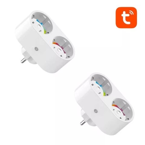 GOSUND Podwójne inteligentne gniazdko WiFi Gosund SP211, 2 sztuki 3500W (dwupak) Tuya GOSUND Podwójne inteligentne gniazdko WiFi Gosund SP211, 2 sztuki 3500W (dwupak) Tuya
