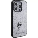 Karl Lagerfeld Etui Karl Lagerfeld KLHCP15XGCNPSG do iPhone 15 Pro Max 6.7" srebrny/silver hardcase Fixed Glitter Choupette Logo Metal Pin