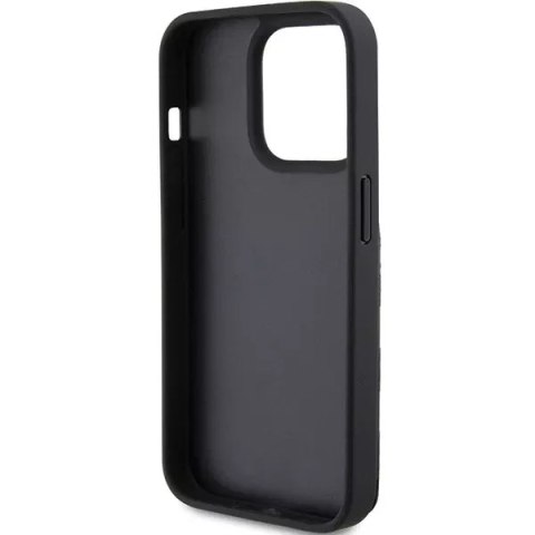 Karl Lagerfeld Etui Karl Lagerfeld KLHCP15XSAKKNSCK do iPhone 15 Pro Max 6.7" czarny/black hardcase Saffiano Cardslots and Stand Monogram Ikoni Karl Lagerfeld Etui Karl Lagerfeld KLHCP15XSAKKNSCK do iPhone 15 Pro Max 6.7" czarny/black hardcase Saffiano Cardslots and Stand Monogram Ikoni