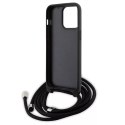 Karl Lagerfeld Etui Karl Lagerfeld KLHCP15XSASKNPSK do iPhone 15 Pro Max 6.7" hardcase czarny/black Crossbody Saffiano Monogram Metal Pin Karl 
