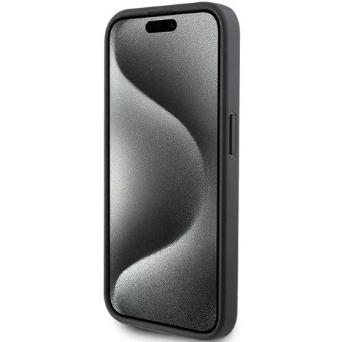 Karl Lagerfeld Etui Karl Lagerfeld KLHCP15LSAPKCNPK do iPhone 15 Pro 6.1" czarny/black hardcase Saffiano Cardslot Karl&Choupette Metal Pin Karl Lagerfeld Etui Karl Lagerfeld KLHCP15LSAPKCNPK do iPhone 15 Pro 6.1" czarny/black hardcase Saffiano Cardslot Karl&Choupette Metal Pin