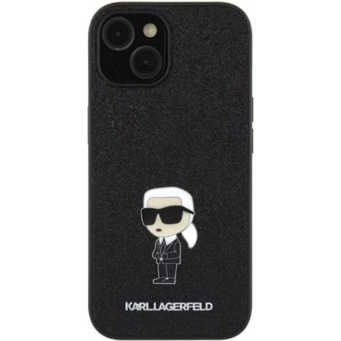 Karl Lagerfeld Etui Karl Lagerfeld KLHCP15SGKNPSK do iPhone 15 6.1" czarny/black hardcase Fixed Glitter Ikonik Logo Metal Pin Karl Lagerfeld Etui Karl Lagerfeld KLHCP15SGKNPSK do iPhone 15 6.1" czarny/black hardcase Fixed Glitter Ikonik Logo Metal Pin