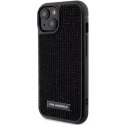Karl Lagerfeld Etui Karl Lagerfeld KLHCP15SHDSPLK do iPhone 15 6.1" czarny/black hardcase Rhinestone Logo Metal Plate