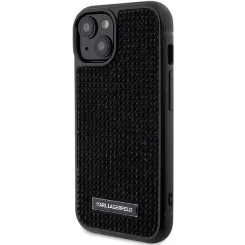 Karl Lagerfeld Etui Karl Lagerfeld KLHCP15SHDSPLK do iPhone 15 6.1" czarny/black hardcase Rhinestone Logo Metal Plate Karl Lagerfeld Etui Karl Lagerfeld KLHCP15SHDSPLK do iPhone 15 6.1" czarny/black hardcase Rhinestone Logo Metal Plate