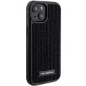 Karl Lagerfeld Etui Karl Lagerfeld KLHCP15SHDSPLK do iPhone 15 6.1" czarny/black hardcase Rhinestone Logo Metal Plate