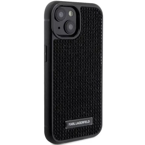 Karl Lagerfeld Etui Karl Lagerfeld KLHCP15SHDSPLK do iPhone 15 6.1" czarny/black hardcase Rhinestone Logo Metal Plate Karl Lagerfeld Etui Karl Lagerfeld KLHCP15SHDSPLK do iPhone 15 6.1" czarny/black hardcase Rhinestone Logo Metal Plate