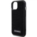 Karl Lagerfeld Etui Karl Lagerfeld KLHCP15SHDSPLK do iPhone 15 6.1" czarny/black hardcase Rhinestone Logo Metal Plate