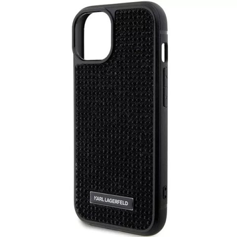 Karl Lagerfeld Etui Karl Lagerfeld KLHCP15SHDSPLK do iPhone 15 6.1" czarny/black hardcase Rhinestone Logo Metal Plate Karl Lagerfeld Etui Karl Lagerfeld KLHCP15SHDSPLK do iPhone 15 6.1" czarny/black hardcase Rhinestone Logo Metal Plate
