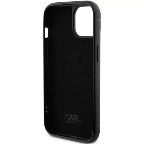 Karl Lagerfeld Etui Karl Lagerfeld KLHCP15SHDSPLK do iPhone 15 6.1" czarny/black hardcase Rhinestone Logo Metal Plate Karl Lagerfeld Etui Karl Lagerfeld KLHCP15SHDSPLK do iPhone 15 6.1" czarny/black hardcase Rhinestone Logo Metal Plate