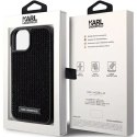 Karl Lagerfeld Etui Karl Lagerfeld KLHCP15SHDSPLK do iPhone 15 6.1" czarny/black hardcase Rhinestone Logo Metal Plate