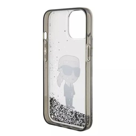 Karl Lagerfeld Etui Karl Lagerfeld KLHCP15SLKKNSK do iPhone 15 6.1" transparent hardcase Liquid Glitter Ikonik Karl Lagerfeld Etui Karl Lagerfeld KLHCP15SLKKNSK do iPhone 15 6.1" transparent hardcase Liquid Glitter Ikonik