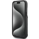 Karl Lagerfeld Etui Karl Lagerfeld KLHCP15SSAKKNSCK do iPhone 15 6.1" czarny/black hardcase Saffiano Cardslots and Stand Monogram Ikonik Patch