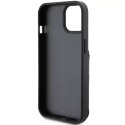 Karl Lagerfeld Etui Karl Lagerfeld KLHCP15SSAKKNSCK do iPhone 15 6.1" czarny/black hardcase Saffiano Cardslots and Stand Monogram Ikonik Patch